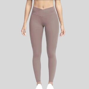 VICTORIA'S SECRET "Cloud Love" Light Taupe V Front Crossover Leggings